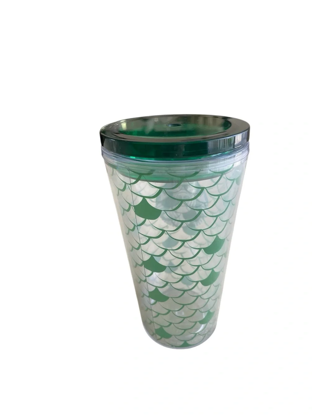 Starbucks 2021 Mermaid Scale Acrylic Cold Cup Tumbler 16oz Grande Collectible